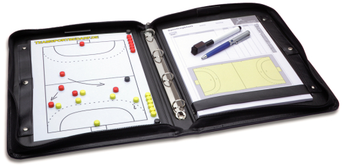Handbal - Magnetische leren coachmap